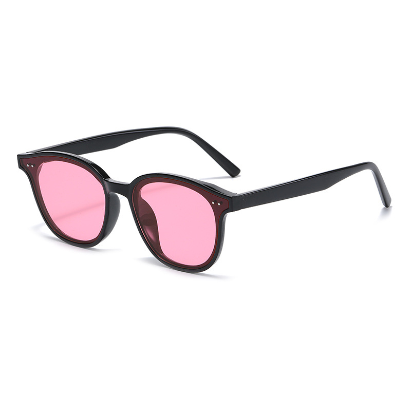Tiktok Xiaohongshu Internet Celebrity Same Sunglasses Women&#039;s Small Frame Korean Style Fashionable UV-Proof Retro Yellow Sunglasses 305