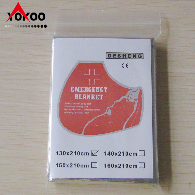 130x210cm emergency survival blanket for outdoor events