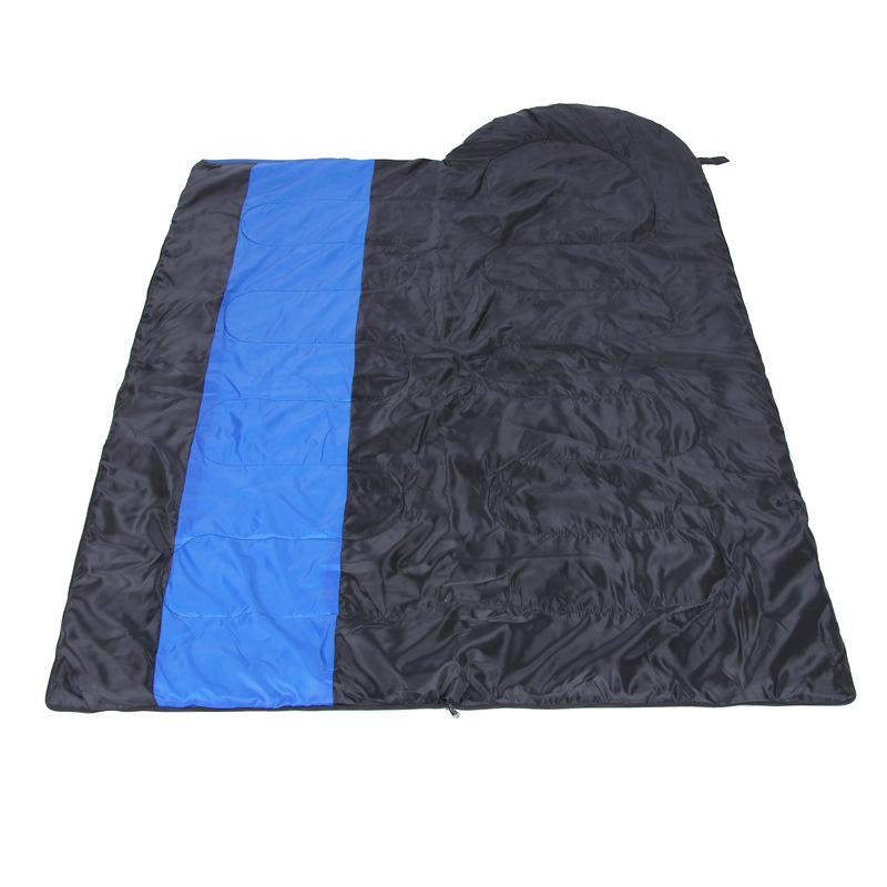 Outdoor spring and autumn spell color envelope sleeping bags camping sleeping bags hooded sleeping bag Outdoor spring and autumn spell color envelope sleeping bags camping sleeping bags hooded sleeping bag