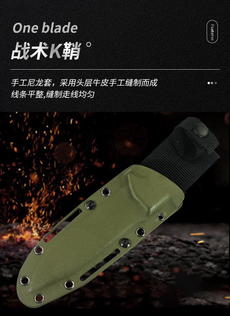 AK47 in Stock Outdoor Straight Knife Tactical Knife Nepal Saber SelfDefense NonFolding Knife Survival Knife