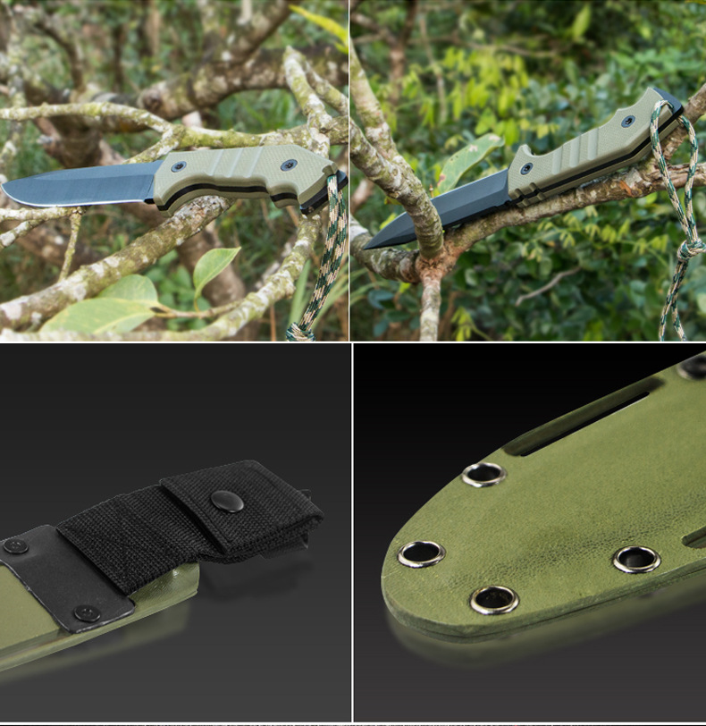 AK47 in Stock Outdoor Straight Knife Tactical Knife Nepal Saber SelfDefense NonFolding Knife Survival Knife