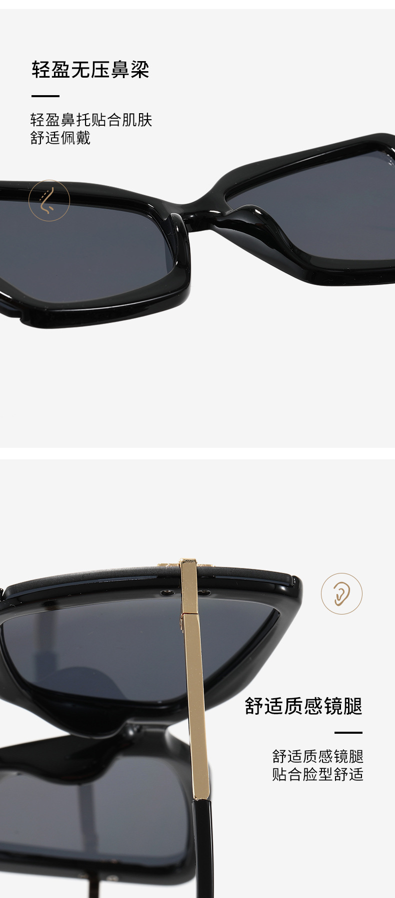 2021 Large Frame Fashion Sunglasses for Women New Sunglasses Men Fashion European and American Outdoor UV-Proof Women's Fashion