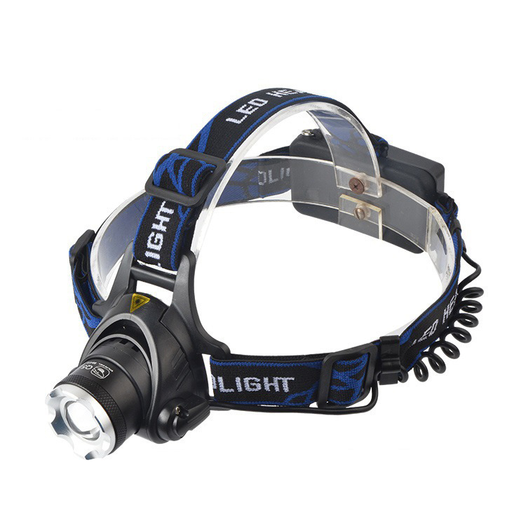 Headlight LED Outdoor T6 Telescopic Zoom LongRange Charging Focusing Strong Light Headwear Flashlight Hunting Fishing