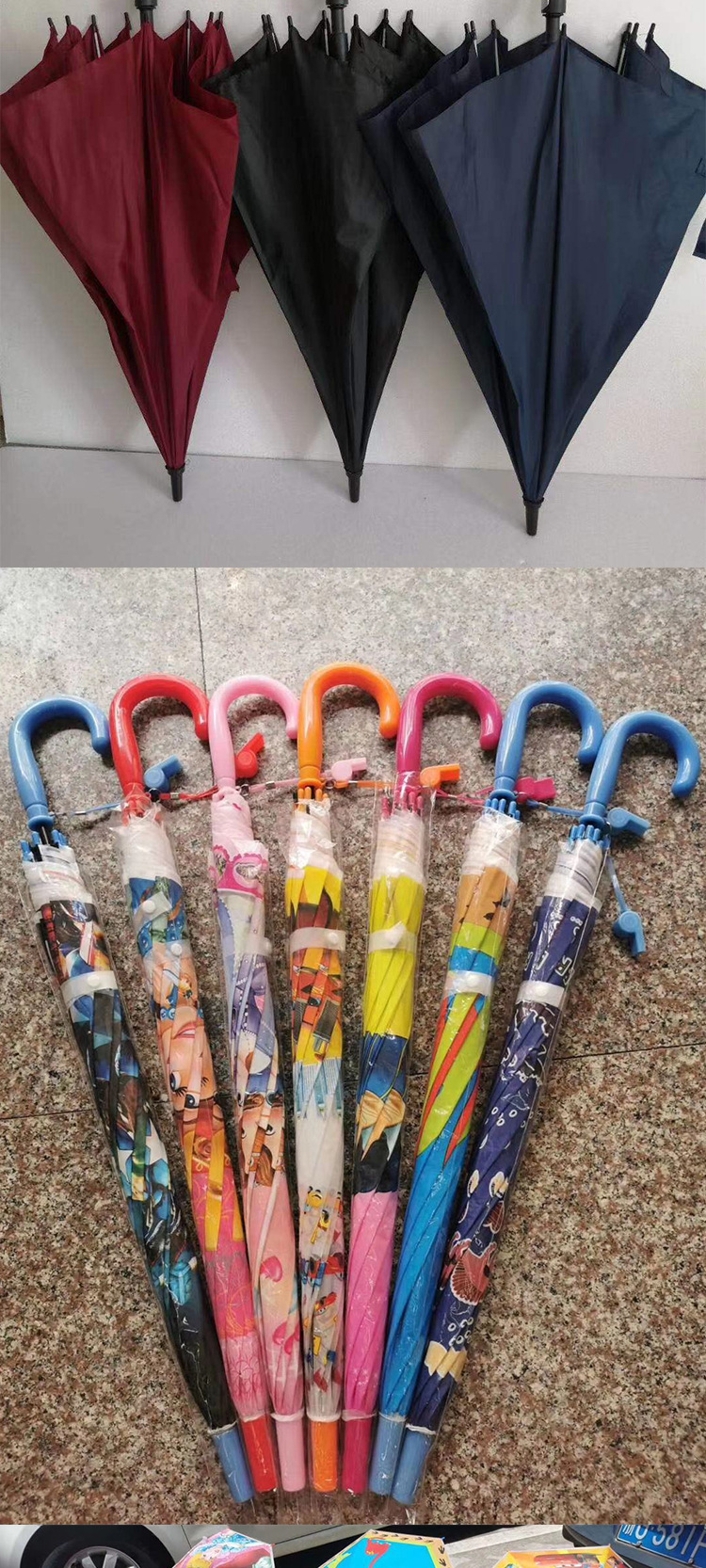 Straight Umbrella Long Umbrella Inventory Processing Foreign Trade Special Clearance Stall Umbrella Black Glue UV-Proof Sun Umbrella Sun Umbrella Straight Umbrella Long Umbrella Inventory Processing Foreign Trade Special Clearance Stall Umbrella Black Glue UV-Proof Sun Umbrella Sun Umbrella