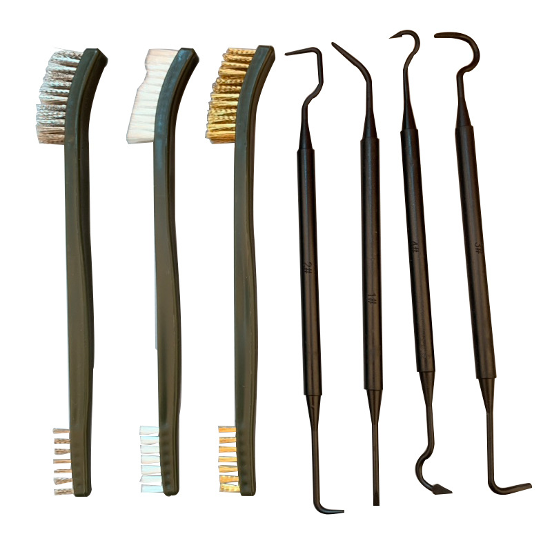 AliExpress 7 DoubleHeaded Nylon Tube Brush Hook Set 4 Hook 3 Brush Gun Brush Hunting Polishing Brush Copper Wire Brush
