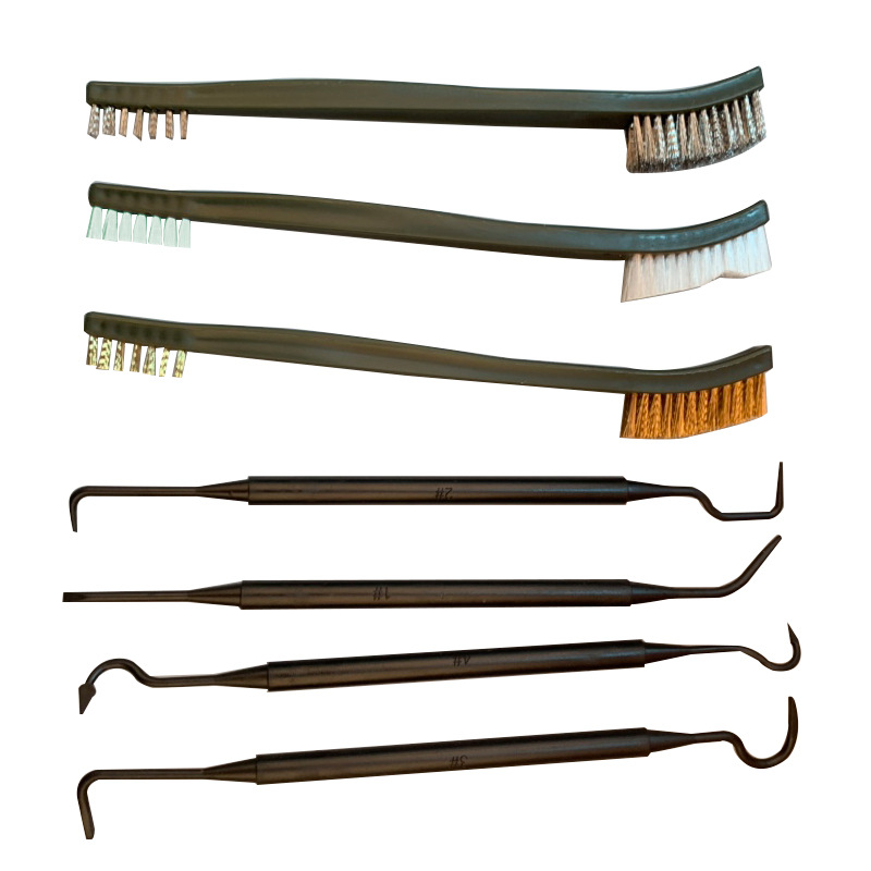 AliExpress 7 DoubleHeaded Nylon Tube Brush Hook Set 4 Hook 3 Brush Gun Brush Hunting Polishing Brush Copper Wire Brush
