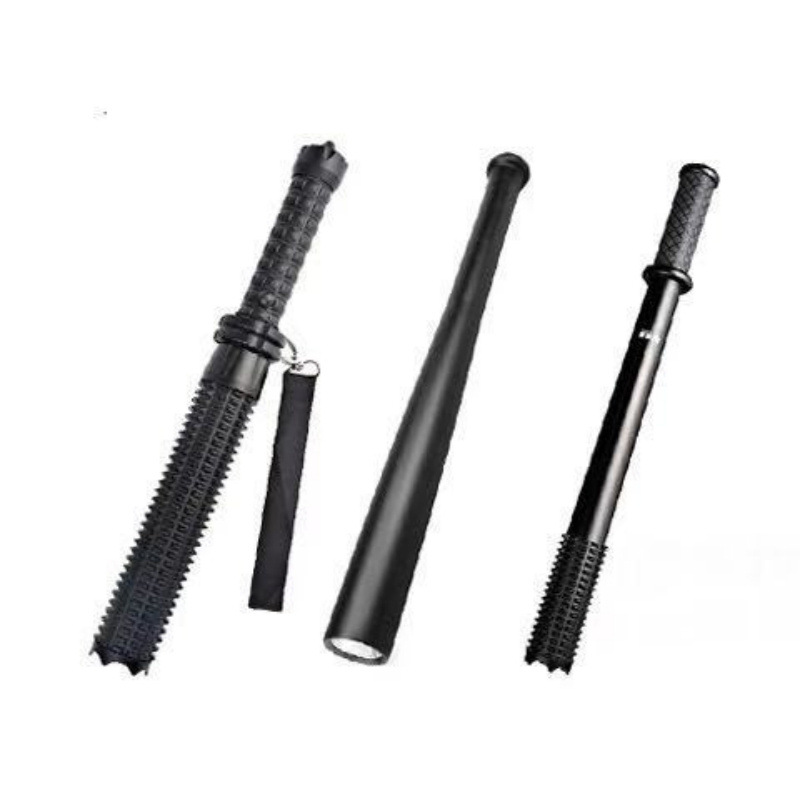 Rechargeable Super Bright Flashlight Hunting Household LongRange Strong Light Spiked Club SelfDefense Flashlight Whole