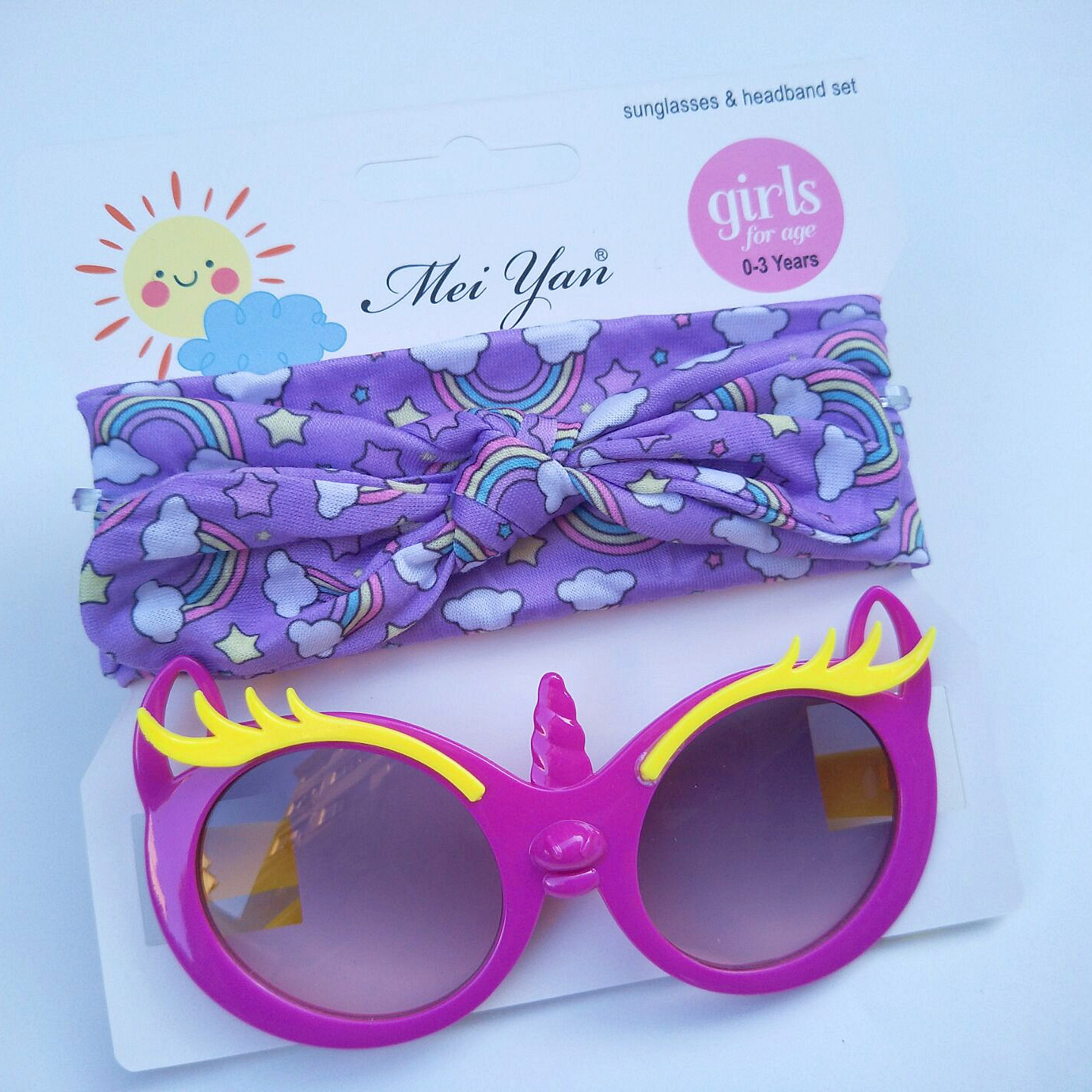 Children's Hair Band Sunglasses Set Kitty Cartoon Sunglasses Children Outdoor UV-Proof Sunglasses Wholesale Children's Hair Band Sunglasses Set Kitty Cartoon Sunglasses Children Outdoor UV-Proof Sunglasses Wholesale