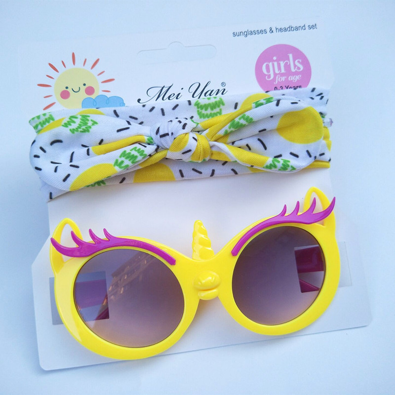 Children's Hair Band Sunglasses Set Kitty Cartoon Sunglasses Children Outdoor UV-Proof Sunglasses Wholesale Children's Hair Band Sunglasses Set Kitty Cartoon Sunglasses Children Outdoor UV-Proof Sunglasses Wholesale