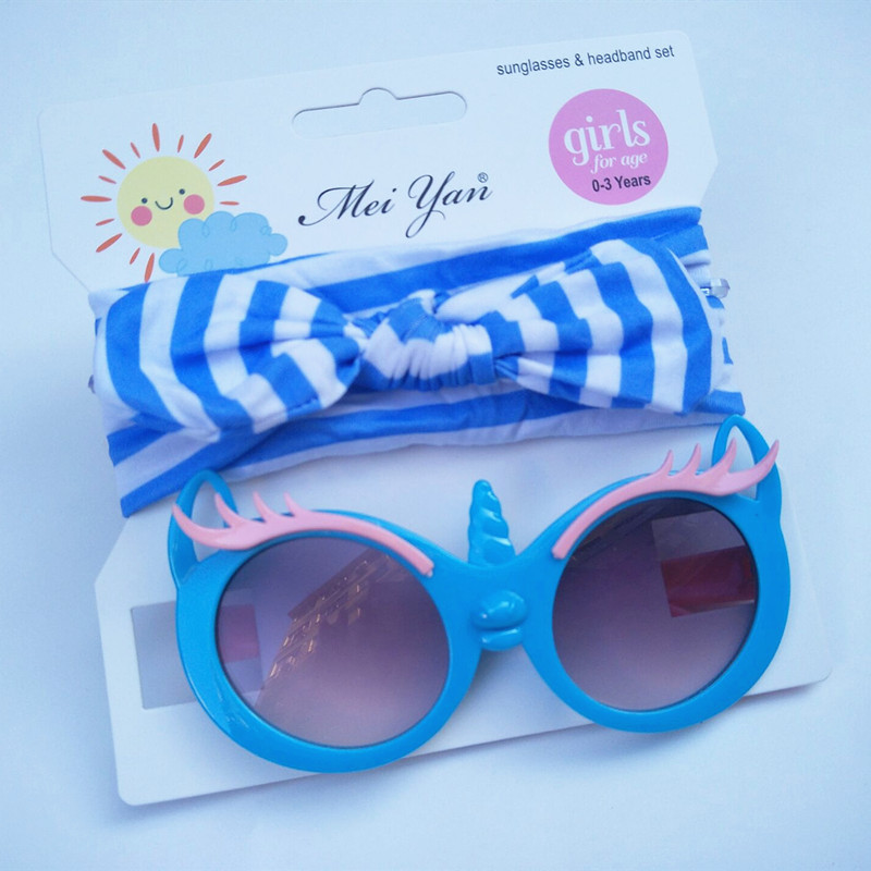 Children's Hair Band Sunglasses Set Kitty Cartoon Sunglasses Children Outdoor UV-Proof Sunglasses Wholesale Children's Hair Band Sunglasses Set Kitty Cartoon Sunglasses Children Outdoor UV-Proof Sunglasses Wholesale