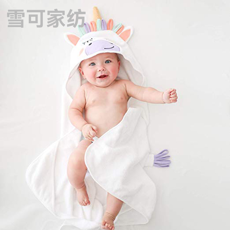 Babies&#039; Cloak Baby&#039;s Blanket Sleeping Bag Package Maternal and Child Supplies Export European and American Amazon Bamboo Fiber Gro-Bag Unicorn