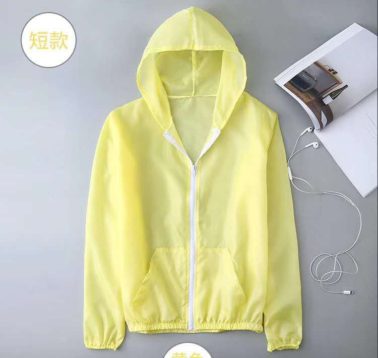 2021 Summer New Mid-Length Sun Protective Clothes Women's Korean-Style Hooded Outdoor UV-Proof Transparent Top Wholesale 2021 Summer New Mid-Length Sun Protective Clothes Women's Korean-Style Hooded Outdoor UV-Proof Transparent Top Wholesale