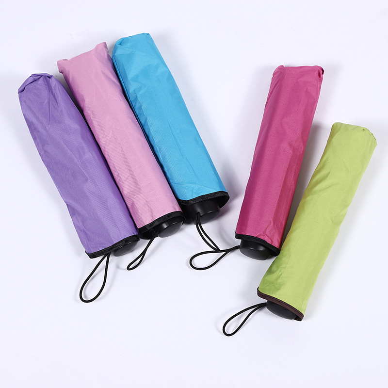 Water Blossom Umbrella Vinyl Sun Protective UV-Proof Sun Umbrella Sun Shade Rain Dual-Use Three-Fold 8-Bone Folding Umbrella
