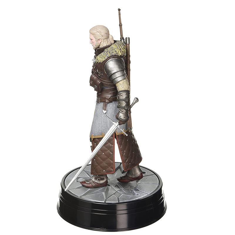Funko Pop Wizard 3 Crazy Hunting Surrounding the Game White Wolf Xili Hunter Golot Statue Hand-Made Model