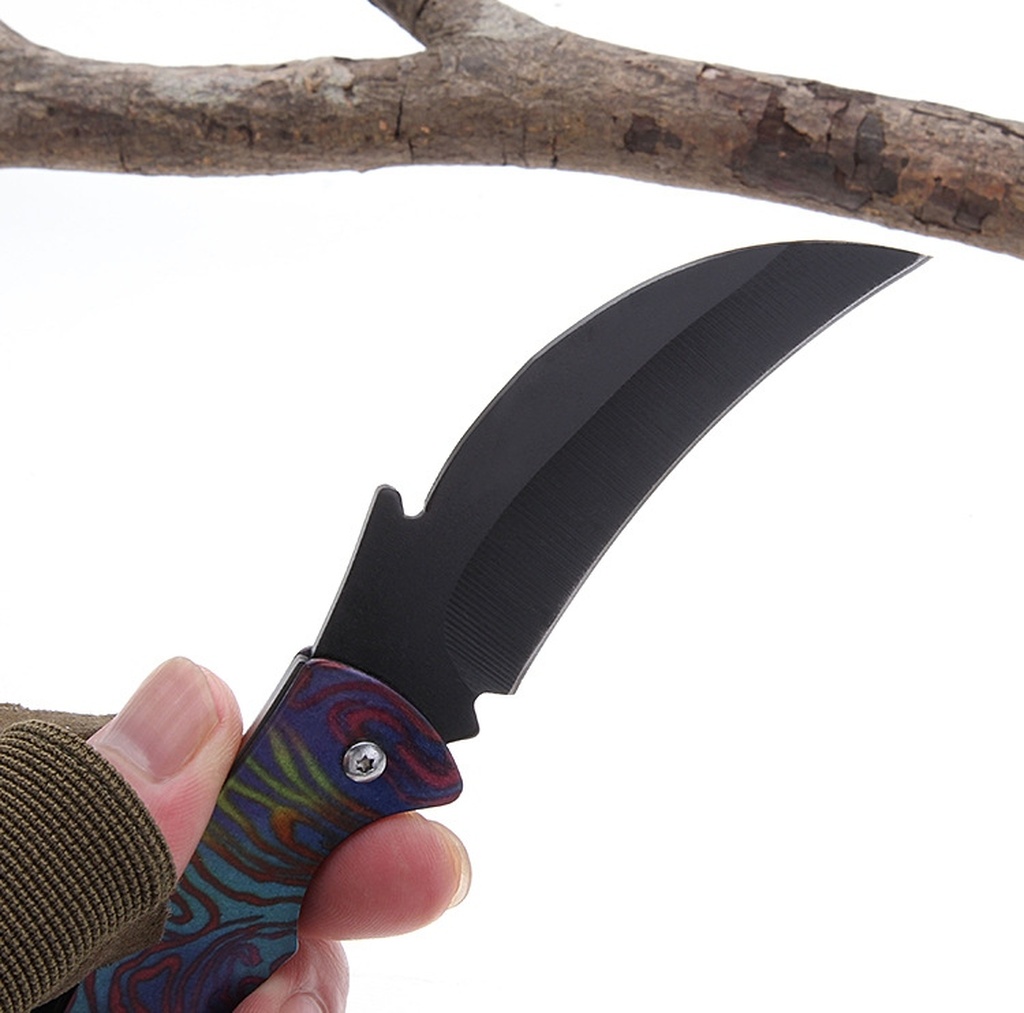 Color Handle Outdoor Folding Knife Lockless Camping Survival Claw Knife Practical Stainless Steel Type Fruit Knife W58 a Folding Knife Color Handle Outdoor Folding Knife Lockless Camping Survival Claw Knife Practical Stainless Steel Type Fruit Knife W58 a Folding Knife