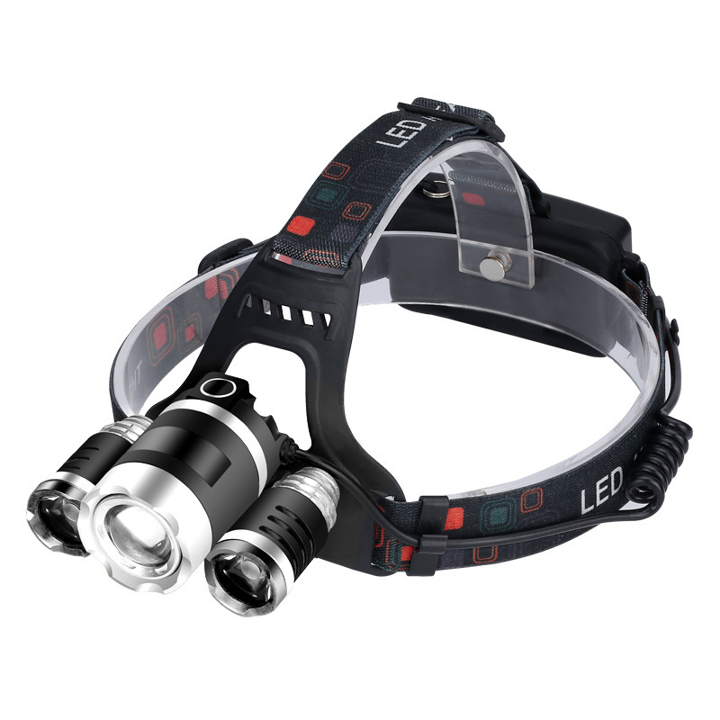 Outdoor T6 Lithium Battery Major Headlamp High Power Waterproof Aluminum Alloy Fishing Hunting Rechargeable Headlight