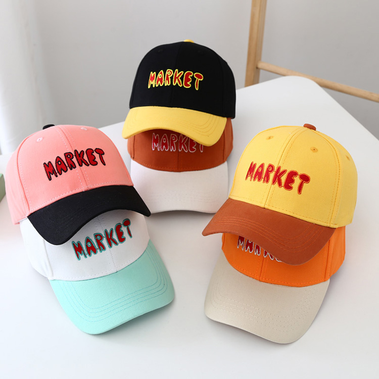 Manufacturer Children 'S Popular Pure Cotton Embroidery Color Matching Adjustable Outdoor UV-Proof Sports Cap Manufacturer Children 'S Popular Pure Cotton Embroidery Color Matching Adjustable Outdoor UV-Proof Sports Cap