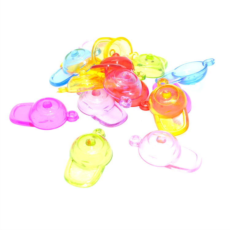 Transparent Acrylic Hat Shape Pendant Imitation Crystal Gem Toy Toddler Treasure Hunting Props Game Machine Toy Transparent Acrylic Hat Shape Pendant Imitation Crystal Gem Toy Toddler Treasure Hunting Props Game Machine Toy