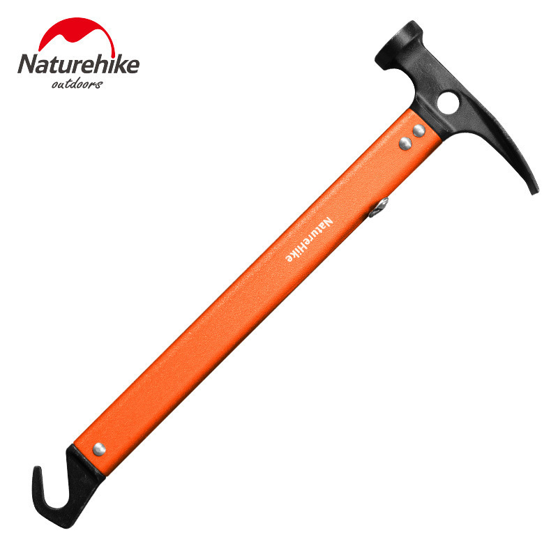 Outdoor Aluminum Alloy MultiFunctional Outdoor Hammer Hammer Shape Flat Shovel Small Hoe Small Steel Hammer NH15A010I
