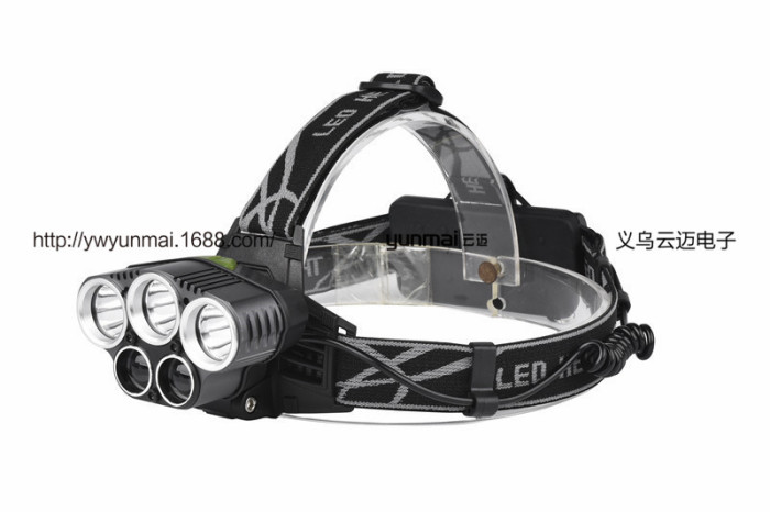 Wholesale 3T6 strong head lamp +2LTS headlights new 5LED super bright hunting fishing lamp Wholesale 3T6 strong head lamp +2LTS headlights new 5LED super bright hunting fishing lamp