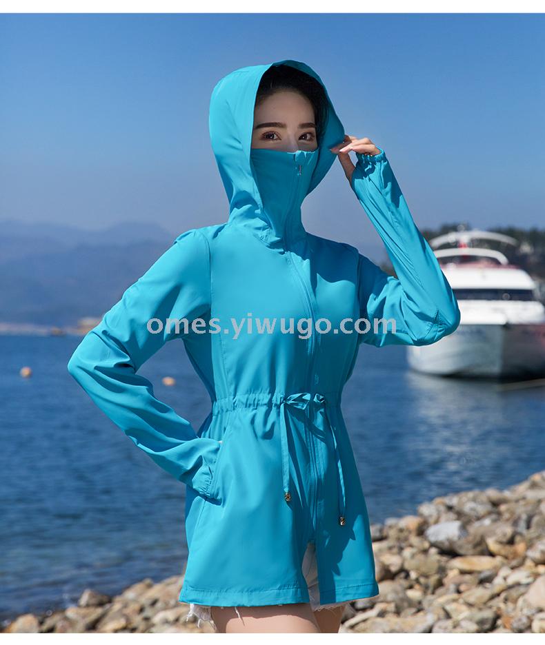 Manufacturers sunscreen clothing women 2020 summer new long and medium uv-proof cycling uv-proof sun jacket Manufacturers sunscreen clothing women 2020 summer new long and medium uv-proof cycling uv-proof sun jacket