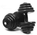 Factory direct real heavy rubberized dumbbells 25 kg dumbbell home gym equipment