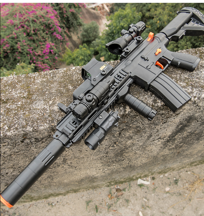 M416 Lehui hand self - integrated Jedi Survival toy eating chicken water bomb gun child toy equipped with boy sniper gun M416 Lehui hand self - integrated Jedi Survival toy eating chicken water bomb gun child toy equipped with boy sniper gun