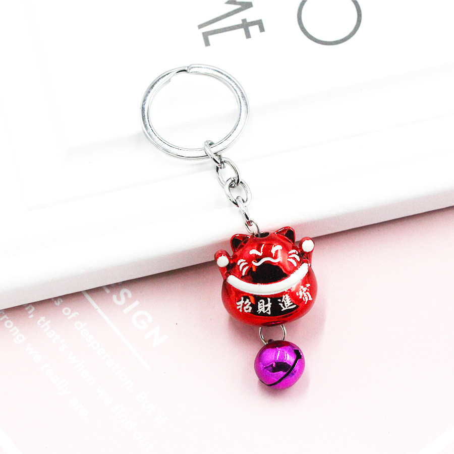 New European and American pendant lovers pendant star with a fortune-hunting jingle ring accessories key chain wholesale