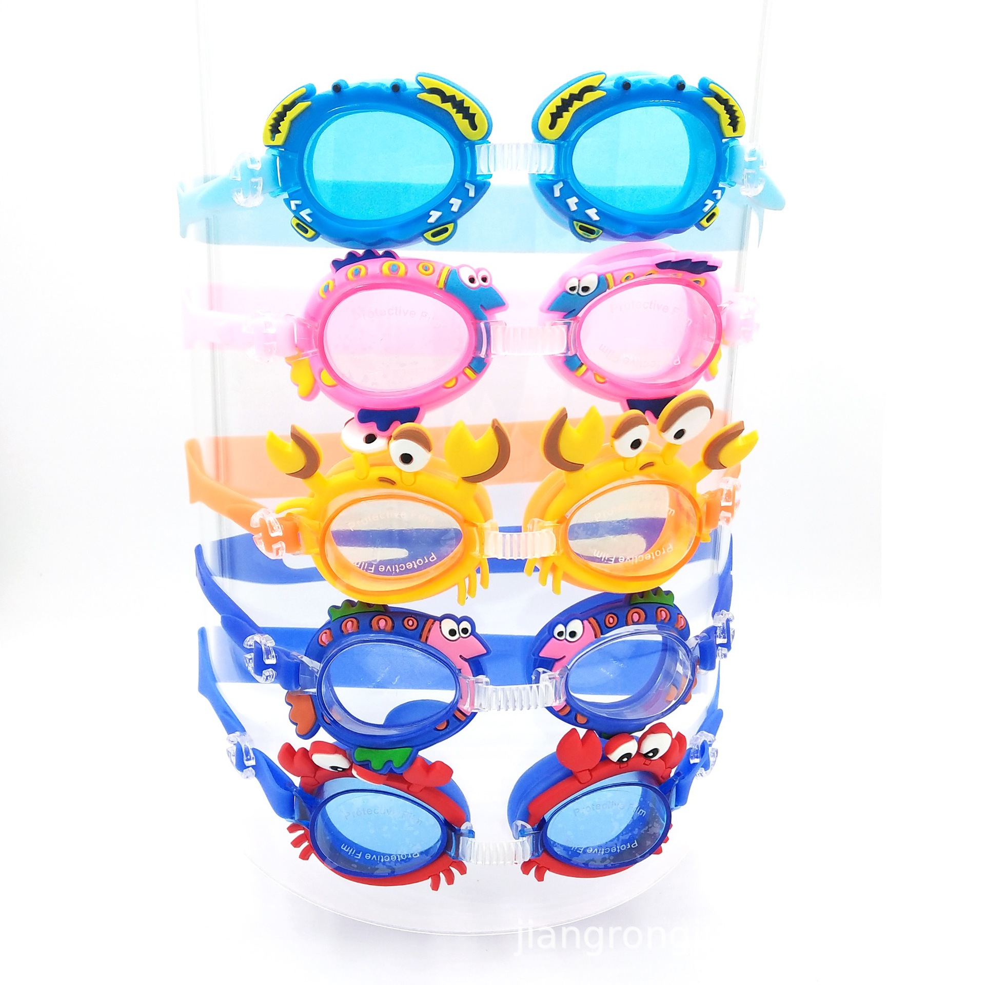 Cartoon Little Fish Children's Swimming Goggles Kids Swimming Glasses Children's Anti-Fog Kids Swimming Glasses Swimming Equipment