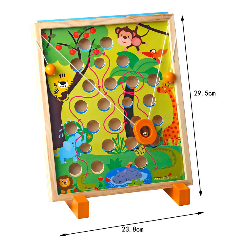 Children's Educational Toys Multi-Scene Treasure Hunting Game Children's Early Education Educational Maze Wooden Toys Children's Educational Toys Multi-Scene Treasure Hunting Game Children's Early Education Educational Maze Wooden Toys