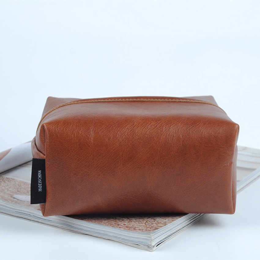 Factory Direct Sales Kraft Tissue Box Desk Restaurant Paper Extraction Box Home Car Oil Wax Cowhide Customizable Logo