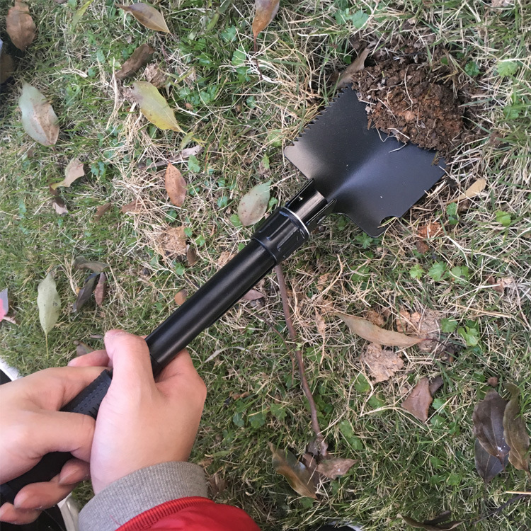 New Multi-Functional Small Shovel Folding Self-Defense Soldier Shovel Outdoor Camping Supplies Tool Survival