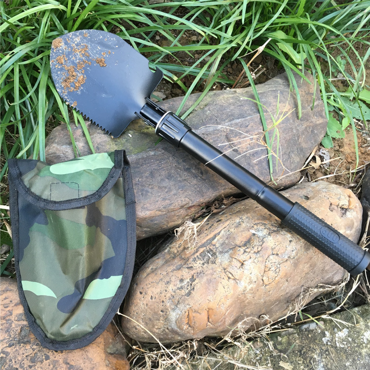 New Multi-Functional Small Shovel Folding Self-Defense Soldier Shovel Outdoor Camping Supplies Tool Survival