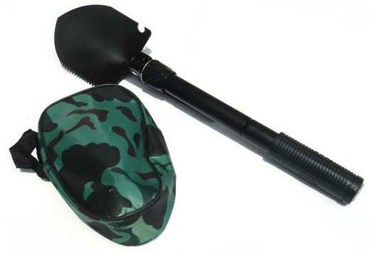 Outdoor multifunction folding shovel, field shovel garden shovels, large, medium and small folding spade AT101.