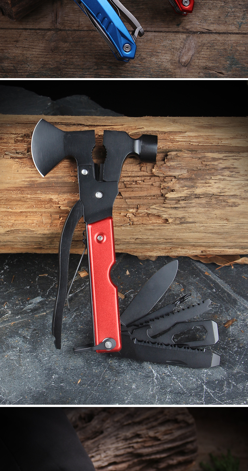 Outdoor Axe Multi-Functional Tools Folding Knife Fire Axe Survival Equipment Folding Multi-Purpose Axe Hammer Outdoor Axe Multi-Functional Tools Folding Knife Fire Axe Survival Equipment Folding Multi-Purpose Axe Hammer