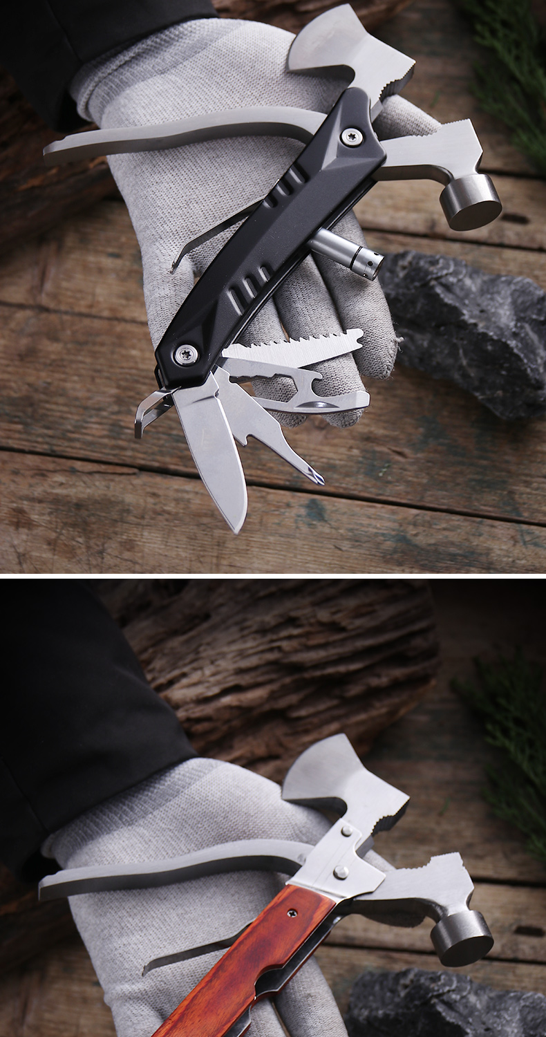 Outdoor Axe Multi-Functional Tools Folding Knife Fire Axe Survival Equipment Folding Multi-Purpose Axe Hammer Outdoor Axe Multi-Functional Tools Folding Knife Fire Axe Survival Equipment Folding Multi-Purpose Axe Hammer