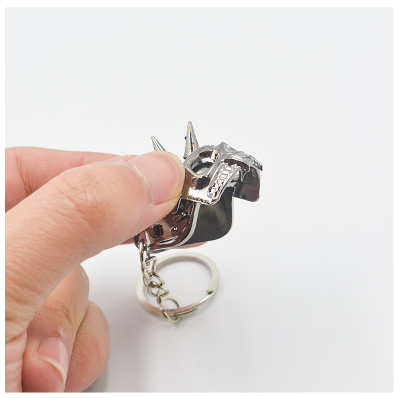 PUBG Chicken Dinner Helmet Keychain Pendant Survival 4 * 2.8cm Three-Level Skull Helmet Zinc Alloy Stall Toy