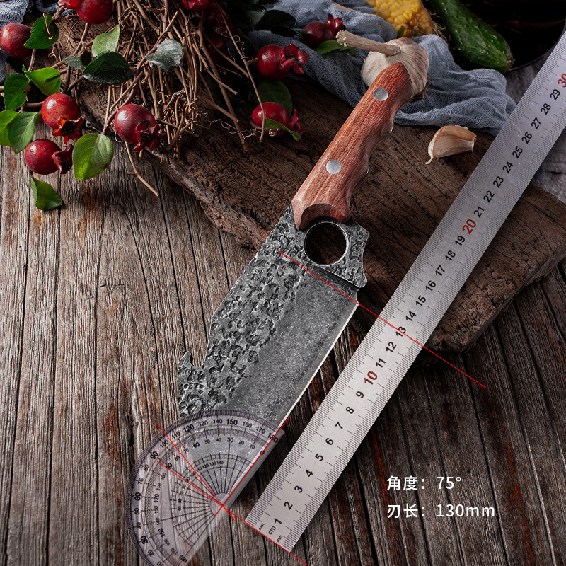 Kitchen Knife Fish Cutting Meat Thickened Cutting Kitchen MiniPortable Portable Knife Wild Outdoor Survival Camping