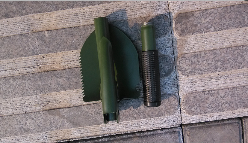 Wholesale Foreign Trade Sticky Bag Multi-Functional Life-Saving Shovel Shovel Fishing Folding Shovel Emergency Shovel Small Size