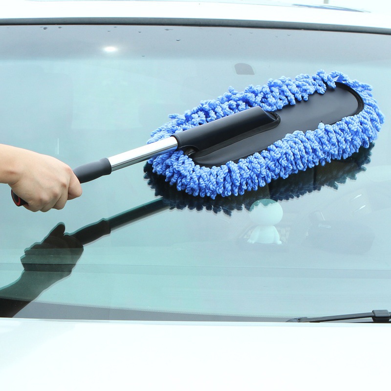 Car Special Wax Mop Car Mop Duster Wax Telescopic Water Long Handle Dust Remove Brush Car Wash Brush