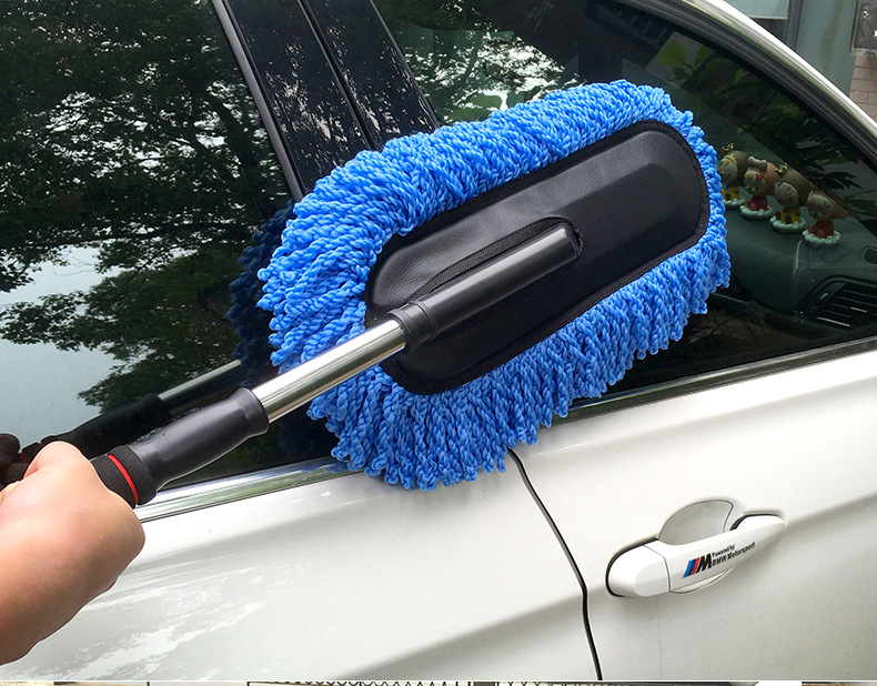 Car Special Wax Mop Car Mop Duster Wax Telescopic Water Long Handle Dust Remove Brush Car Wash Brush