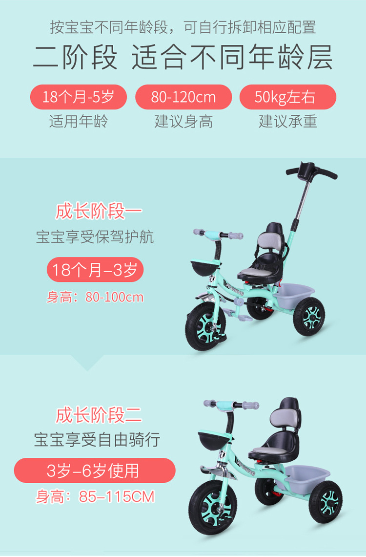 Children's Tricycle 1-3-6 Years Old 2 Bicycle Baby Stroller Bicycle Baby Stroller Children Bicycle Baby Stroller Children's Tricycle 1-3-6 Years Old 2 Bicycle Baby Stroller Bicycle Baby Stroller Children Bicycle Baby Stroller