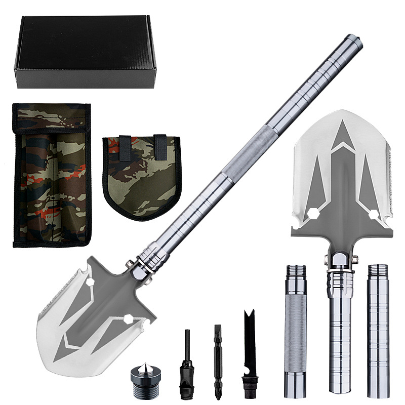 Factory Supply New Shovel Outdoor Shovel Available Camping Wilderness Survival Folding Spade Vehicle-Mounted Military Shovel