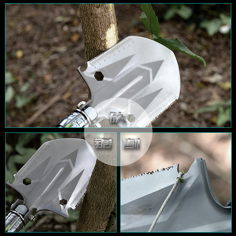 Factory Supply New Shovel Outdoor Shovel Available Camping Wilderness Survival Folding Spade Vehicle-Mounted Military Shovel