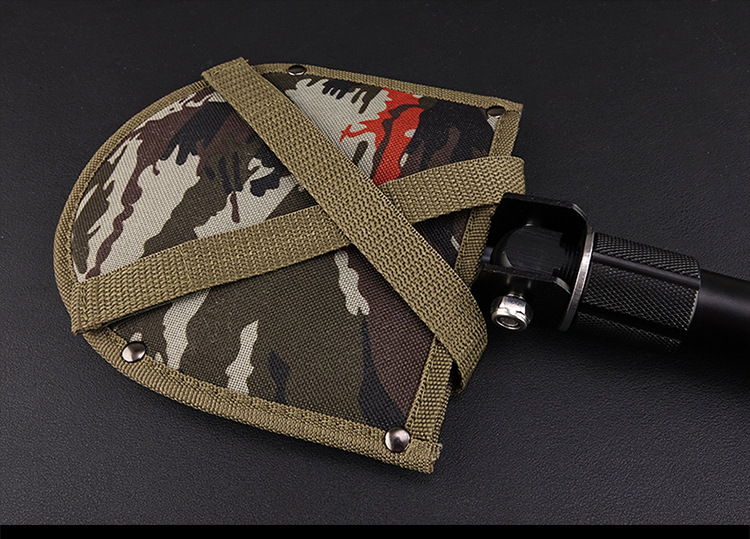HX Outdoors China Shovel Outdoor Car Multifunction Folding Spade Military Shovel Manganese Steel Military Shovel Military Version Original Product