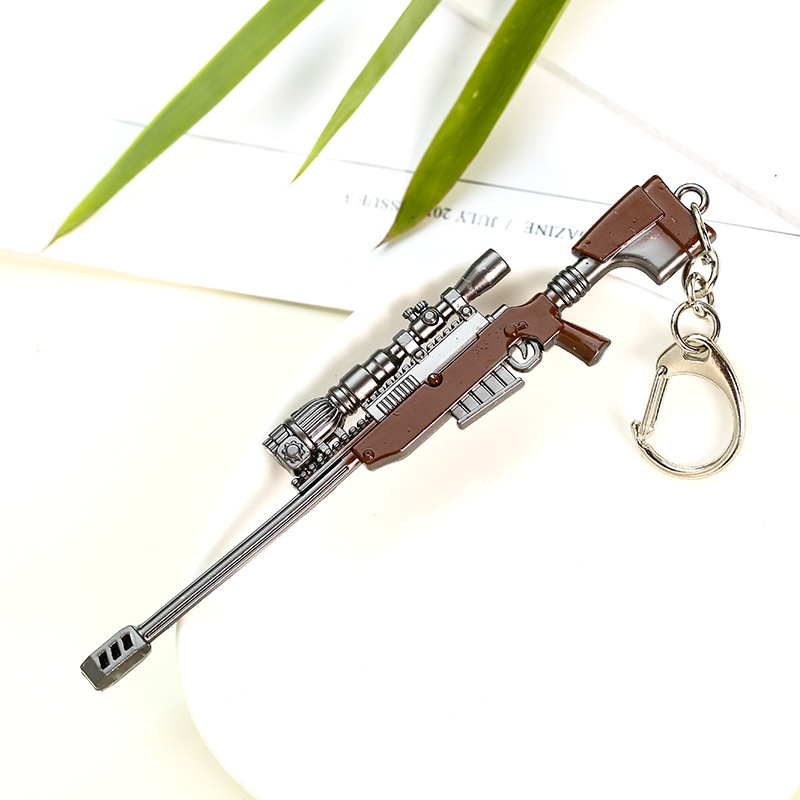 Jesus Survival Keychain Awmakm98k Weapon Model Pendant Keychain Chicken round 12cm Gift Jesus Survival Keychain Awmakm98k Weapon Model Pendant Keychain Chicken round 12cm Gift