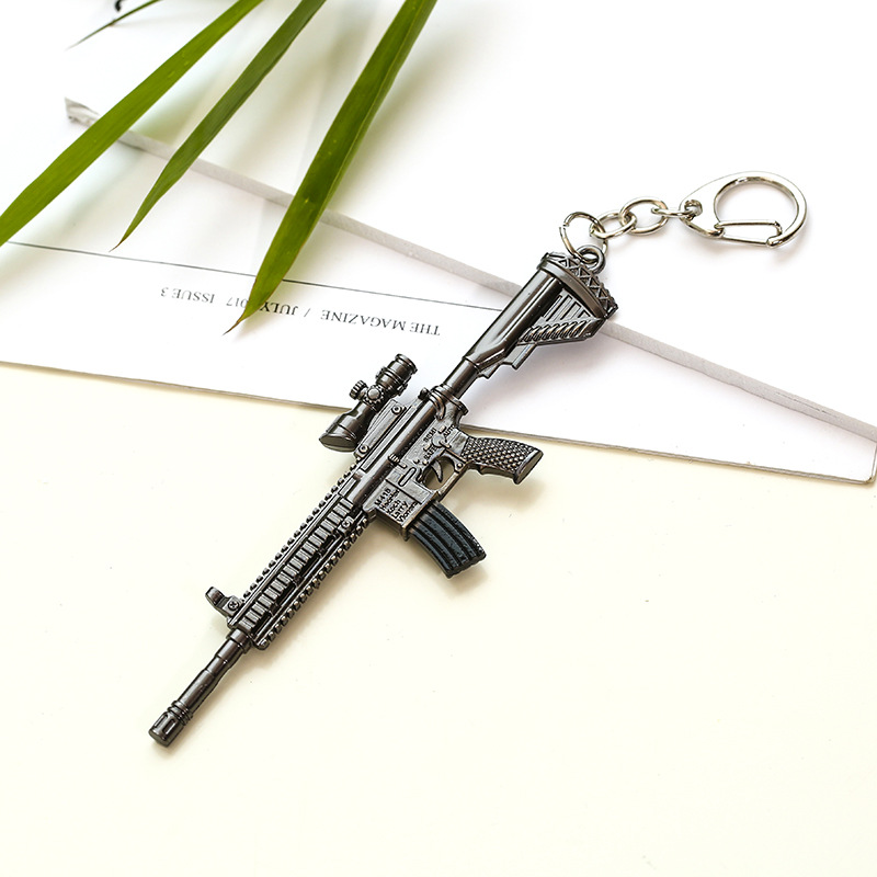 Jesus Survival Keychain Awmakm98k Weapon Model Pendant Keychain Chicken round 12cm Gift Jesus Survival Keychain Awmakm98k Weapon Model Pendant Keychain Chicken round 12cm Gift