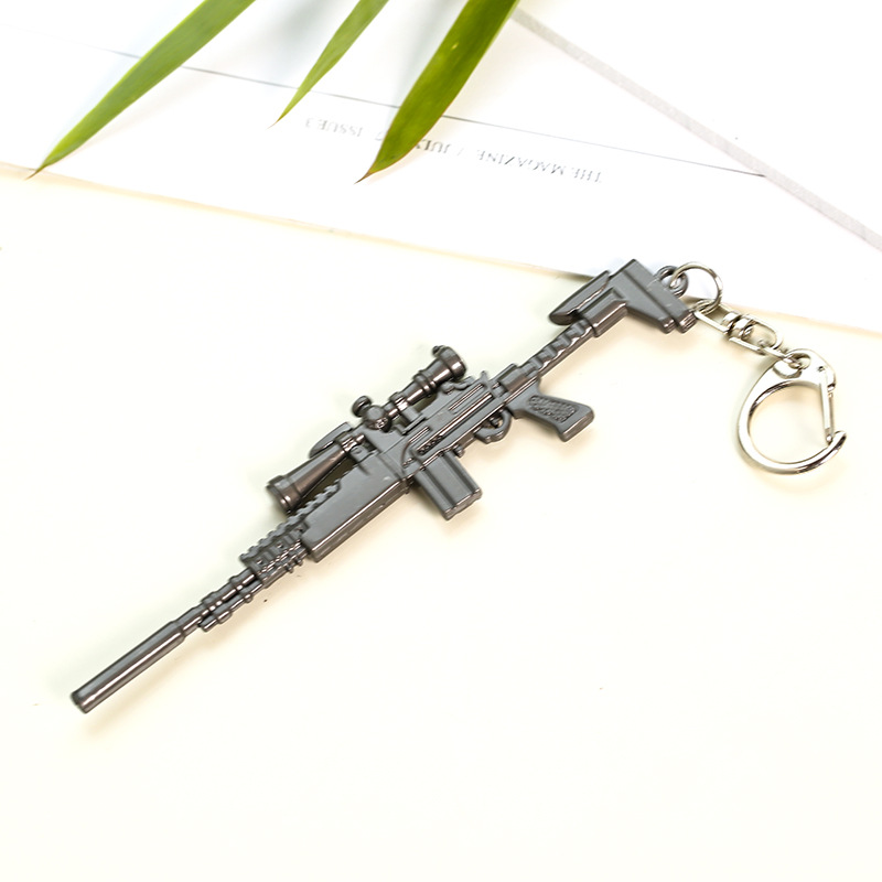 Jesus Survival Keychain Awmakm98k Weapon Model Pendant Keychain Chicken round 12cm Gift Jesus Survival Keychain Awmakm98k Weapon Model Pendant Keychain Chicken round 12cm Gift