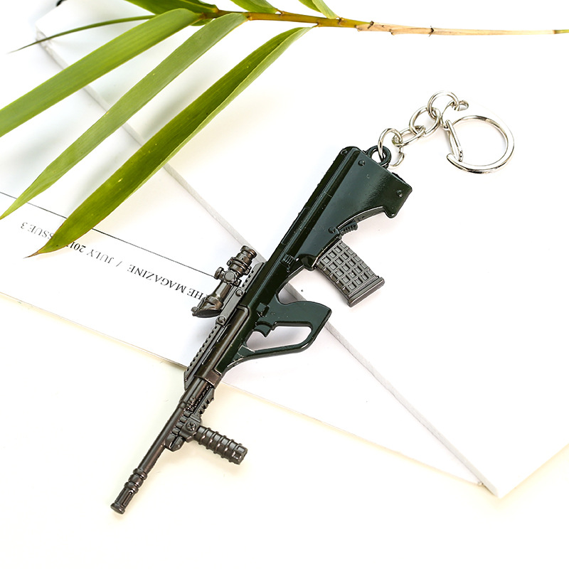 Jesus Survival Keychain Awmakm98k Weapon Model Pendant Keychain Chicken round 12cm Gift Jesus Survival Keychain Awmakm98k Weapon Model Pendant Keychain Chicken round 12cm Gift