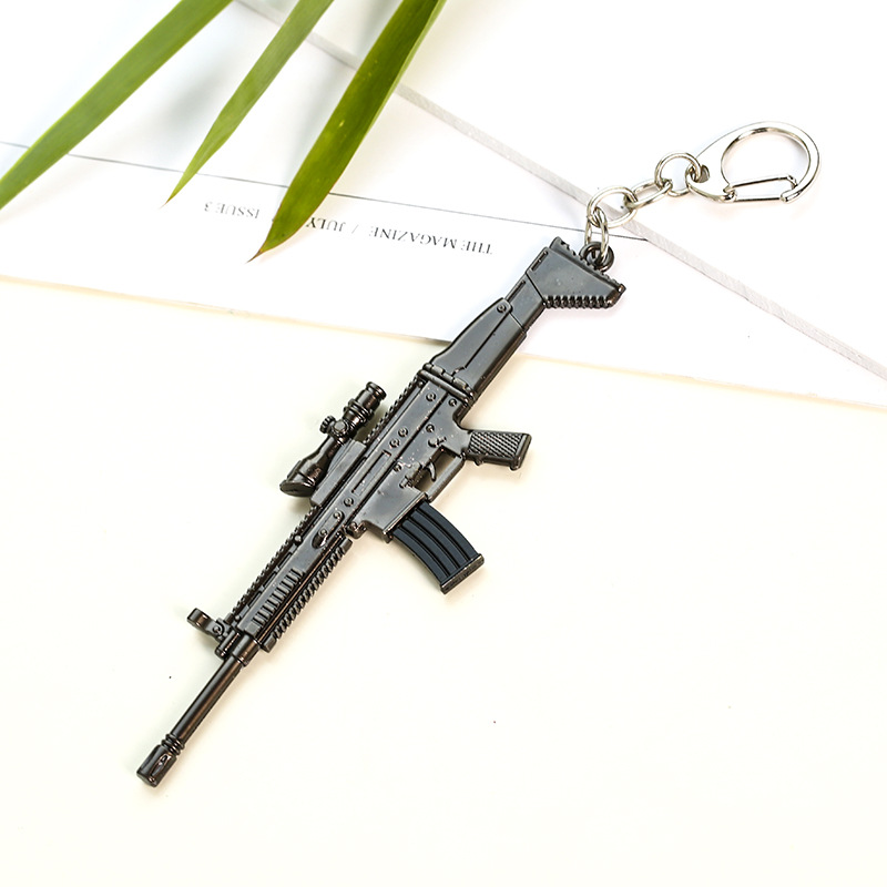 Jesus Survival Keychain Awmakm98k Weapon Model Pendant Keychain Chicken round 12cm Gift Jesus Survival Keychain Awmakm98k Weapon Model Pendant Keychain Chicken round 12cm Gift